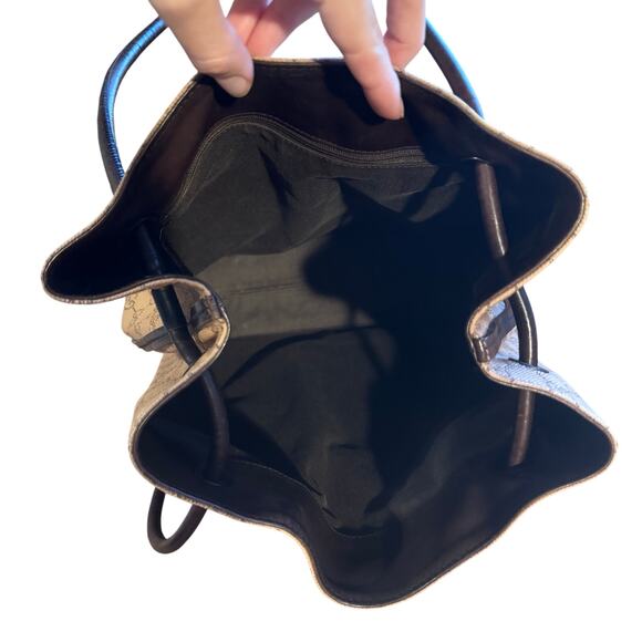 Auth. Vintage Gucci Tan GG Canvas Tote Shoulder Bag - Picture 11 of 16